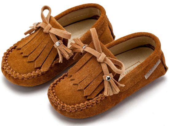 Εικόνα της Loafer με Κρόσια και Φιογκάκι EXC5298 Ταμπά