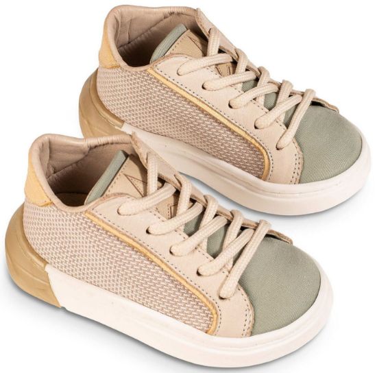 Εικόνα της Δίχρωμο Δετά Sneaker EXC5280 Μπεζ Μέντα