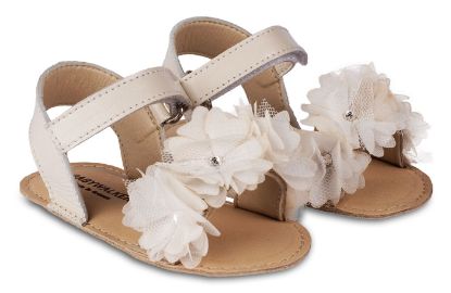 Εικόνα της Πέδιλο με Chiffon Λουλούδια MI1633 Εκρού