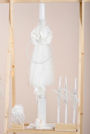 Εικόνα της Πακέτο βάπτισης για κορίτσι Piccolino Zoe ivory με βαλίτσα ecru