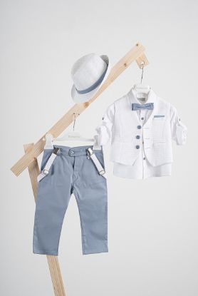 Εικόνα της Βαπτιστικό κοστούμι Piccolino Lorenzo σε χρώμα Light blue