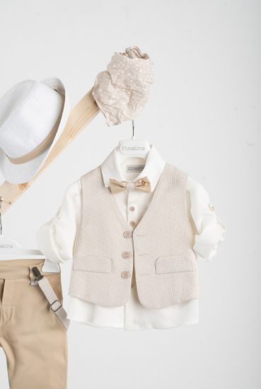 Εικόνα της Βαπτιστικό κοστούμι Piccolino Pablo σε χρώμα Beige