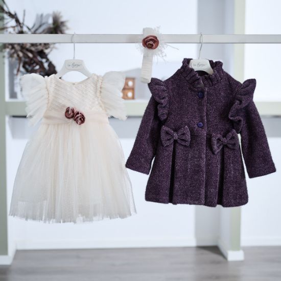 παιδικό παλτό για κορίτσι κατάλληλο για βάπτιση και επίσημες εμφανίσεις
