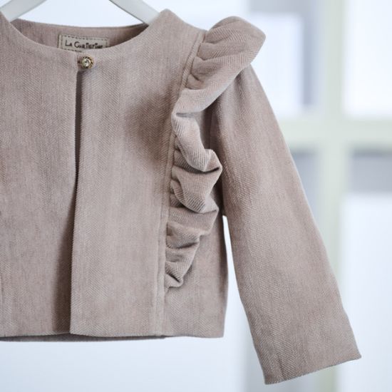 Εικόνα της μπολερό σε χρώμα vintage rose  κωδ. 25KW74