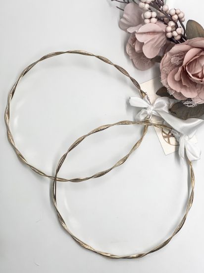 στέφανα γάμου επάργυρα χρυσό με ασημί