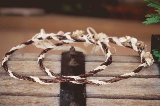 Picture of Ξύλινα στέφανα γάμου κωδ: DDST/04