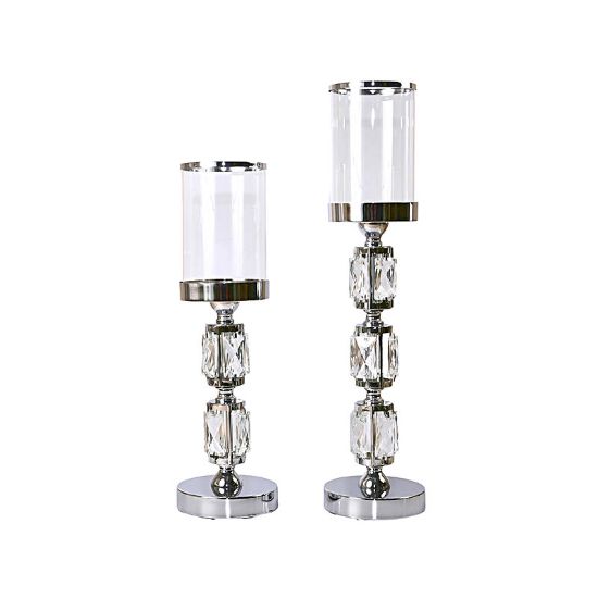 κηροπήγια γάμου ασημί