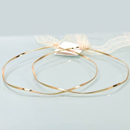 Στέφανα γάμου επάργυρα με σαγρέ υφή εξωτερικά και κυματιστή μορφή