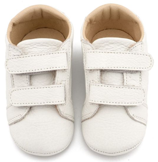 Εικόνα της Δερμάτινο Σνικερ με Χρατς MI1136 Λευκό