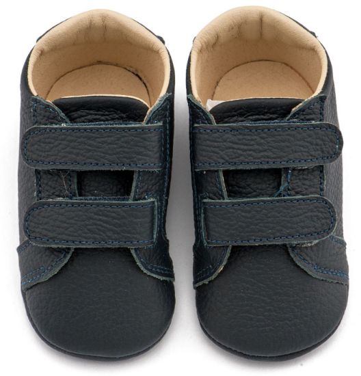 Εικόνα της Δερμάτινο Σνικερ με Χρατς MI1136 Μπλε