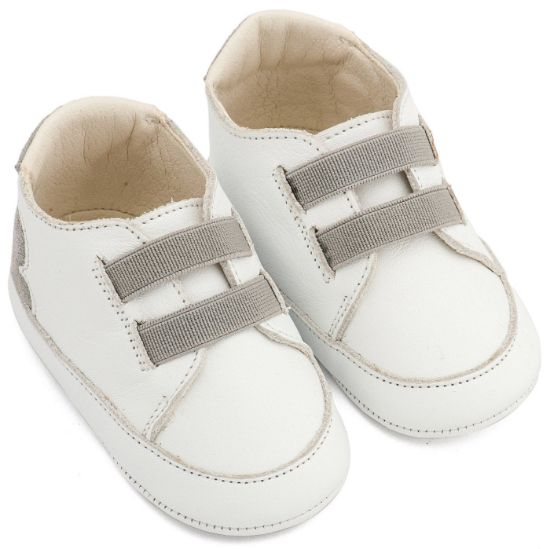 Εικόνα της Παντοφλέ Σνικερ με Λάστιχάκια MI1137 Λευκό Γκρι