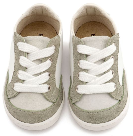 Εικόνα της Δερμάτινο Δετό Sneakers PRΙ2120 Λευκό Μέντα