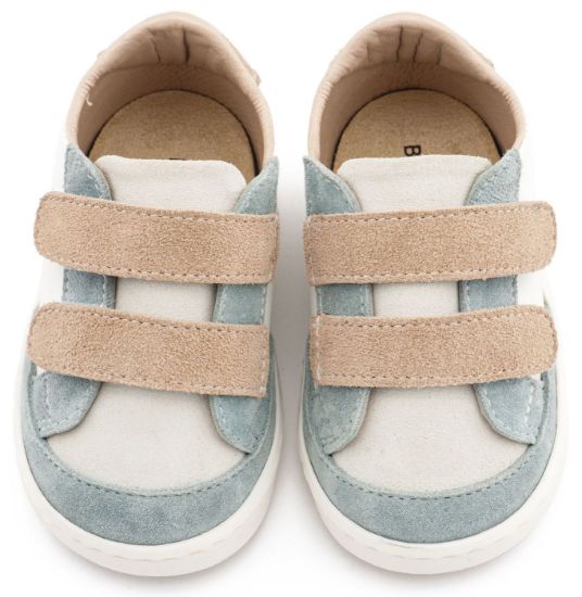 Εικόνα της Τρίχρωμο Sneakers Διπλή Μπαρέτα Χρατς PRI2125 Λευκό Μίνεραλ Μπεζ