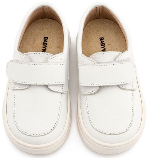 Εικόνα της Δερμάτινο Μοκασίνι BW 4310 Λευκό