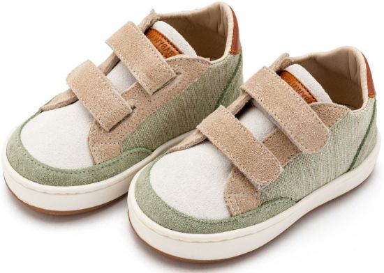 Εικόνα της Δίχρωμο Sneaker Διπλό Χρατς EXC5297  Μέντα Μπεζ Λευκό