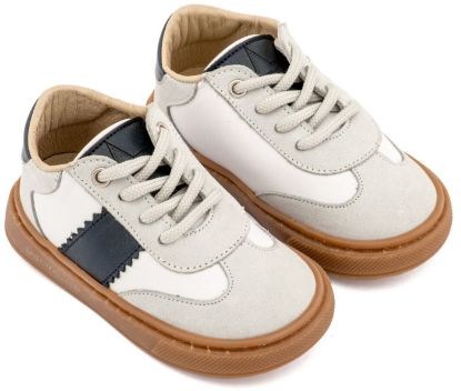 Εικόνα της Δίχρωμο Δετά Sneaker EXC5309  Λευκό Μπλε