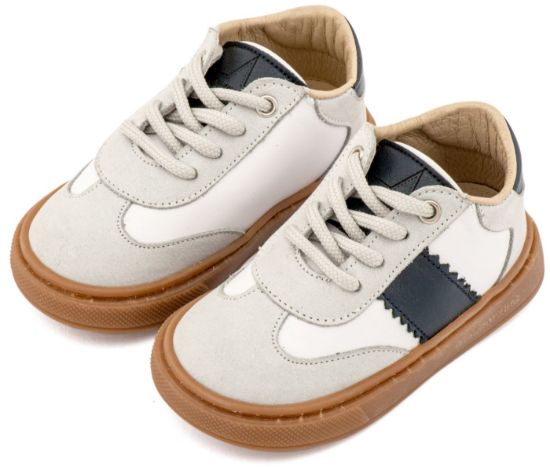 Εικόνα της Δίχρωμο Δετά Sneaker EXC5309  Λευκό Μπλε