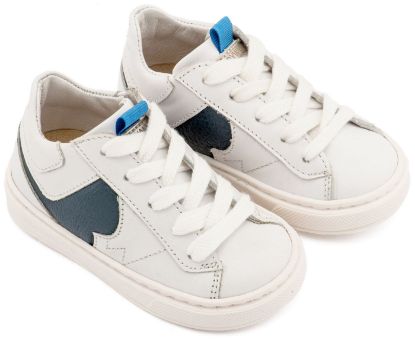 Εικόνα της Δίχρωμο Sneaker Δετό EXC8001 Λευκό Μπλε