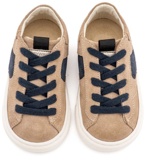 Εικόνα της Δίχρωμο Sneaker Δετό EXC8002 Μπεζ Μπλε