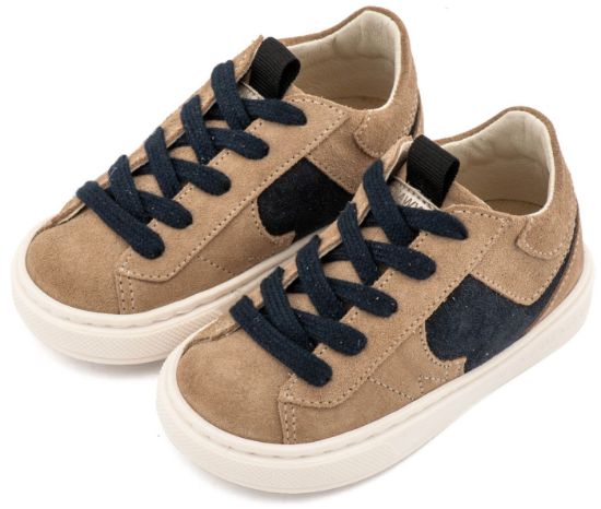 Εικόνα της Δίχρωμο Sneaker Δετό EXC8002 Μπεζ Μπλε