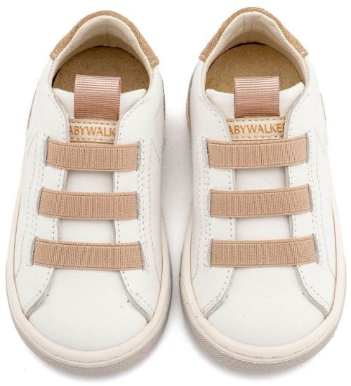 Εικόνα της Sneaker Παντοφλέ με Λαστιχάκια EXC8005 Λευκό Μπεζ