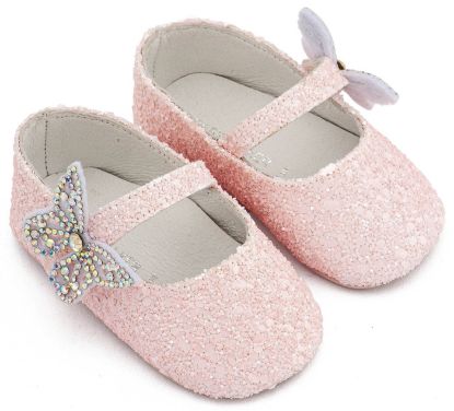 Εικόνα της Γοβάκι Μονή Μπαρέτα Χρατς με  Στρασένια Πεταλούδα MI1658 Ροζ