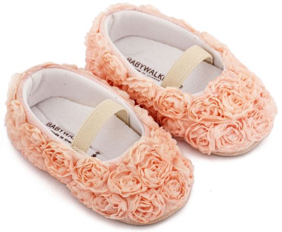 Picture of Μπαλαρινα Διακοσμημένη με Chiffon Λουλούδια MI1660 Ροζ