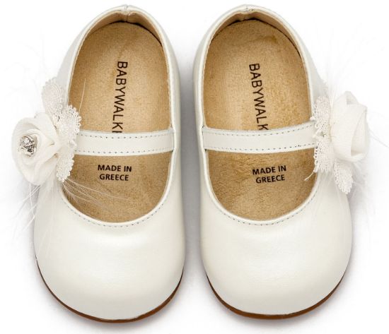 Εικόνα της Γοβάκι  Μονή Μπαρέτα με Λουλούδι  PRI2640 Εκρού