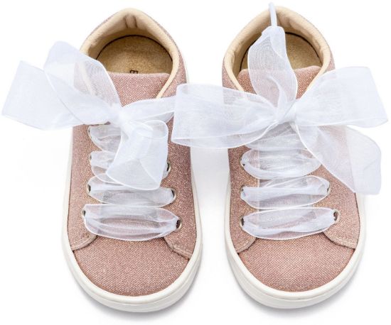 Εικόνα της Sneaker απο Ύφασμα και Δέσιμο Κορδέλα BW4864 Ροζ