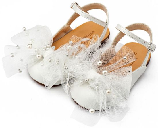 Εικόνα της Γαλλικό Σαμπό με Φιόγκο και Πέρλες BW4882  Εκρού