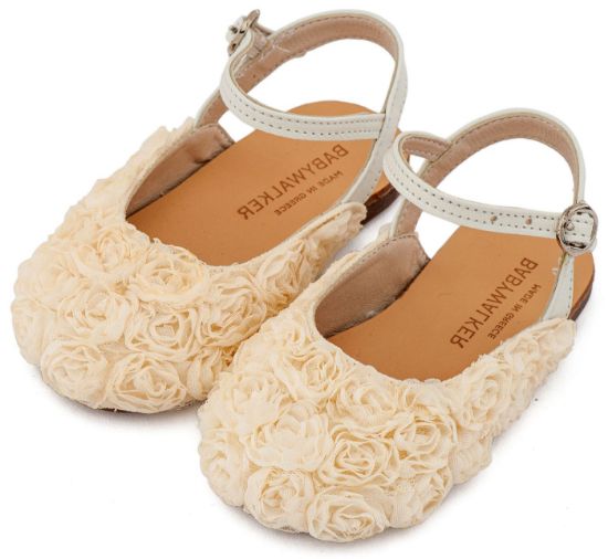 Εικόνα της Γαλλικό Σαμπό με Chiffon Λουλούδια BW4884 Εκρού