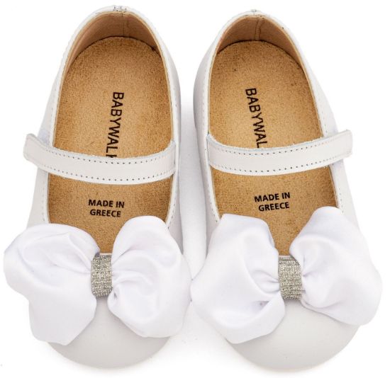 Εικόνα της Γοβάκι Μονή Μπαρέτα με Σατέν Φιόγκο  BW4893 Λευκό