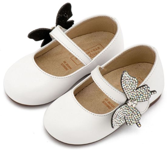 Εικόνα της Γοβάκι με Στρασένια Πεταλούδα στο Πλάι EXC5894 Λευκό