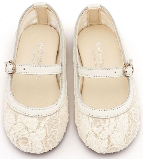 Εικόνα της Γοβάκι απο Ύφασμα Φιλντιρέ Λουλούδια EXC5897 Εκρού Δαντέλα