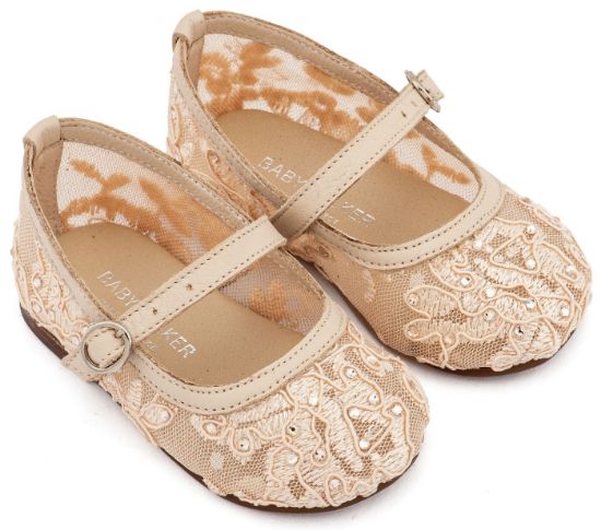 Εικόνα της Γοβάκι απο Ύφασμα Φιλντιρέ Δαντέλα LU6128 Μπεζ