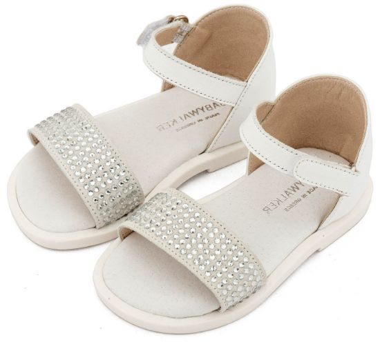 Εικόνα της Πέδιλο Διακοσμημένο με Στρας  LU6133 Λευκό