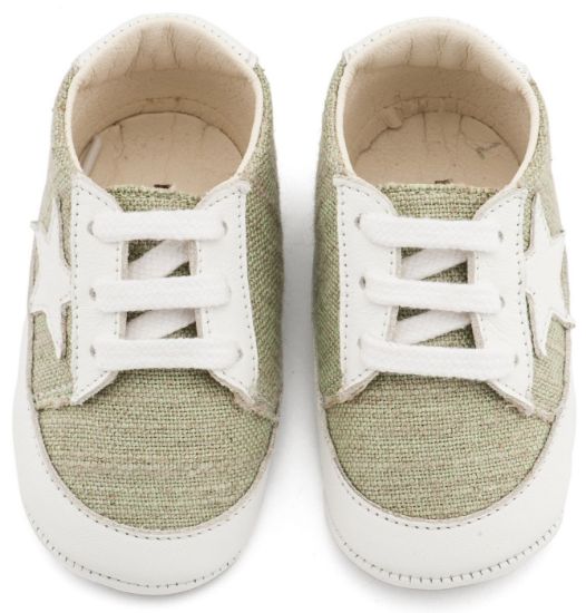 Εικόνα της Υφασμάτινο Δετό Sneaker  MI1135 Φυστικί Λευκό