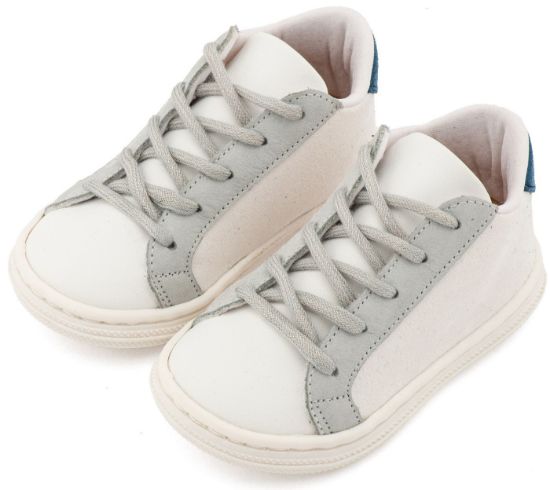 Εικόνα της Δετό Τρίχρωμο Σνίκερ BS3039 Λευκό Πάγου Γκρι Μπλε