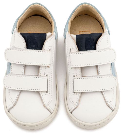 Εικόνα της Τρίχρωμο Sneaker Διπλό Χρατς EXC5316  Λευκό Σιέλ