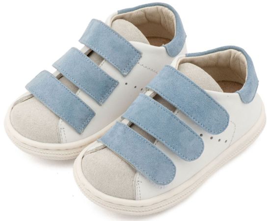 Εικόνα της Σνίκερ με Τριπλή Μπαρέτα Χρατς BS3096 Λευκό Σιέλ