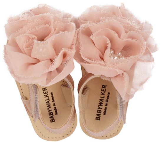 Εικόνα της Πέδιλο με  Chiffon Λουλούδια MI1559 Ροζ