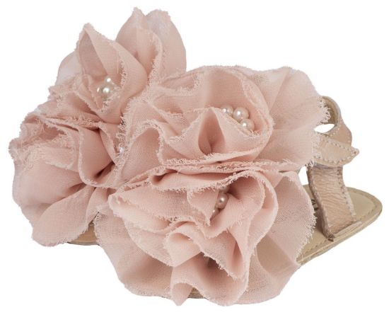 Εικόνα της Πέδιλο με  Chiffon Λουλούδια MI1559 Ροζ