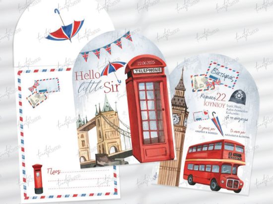 Εικόνα της Προσκλητήριο Βάπτισης Hello little Sir