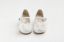 Μπαλαρίνα περπατήματος σε λευκό δέρμα με off white χειροποίητο διακοσμητικό και γκλιτερ τουλι
