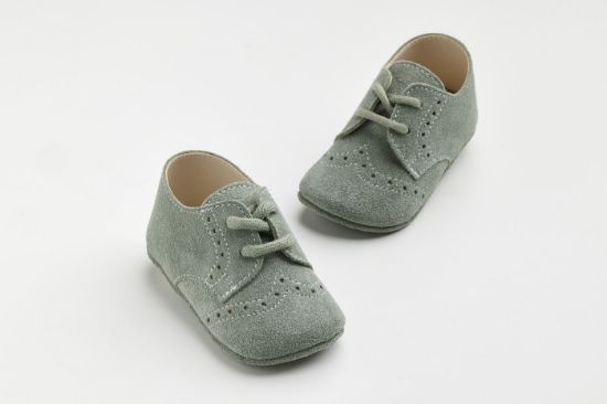 Παπουτσάκι αγκαλιάς σε μέντα καστόρ δέρμα