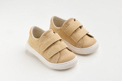 Εικόνα της A628X - παπουτσάκι περπατήματος σε ώχρα καστόρ δέρμα