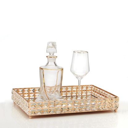 Πολυτελές σετ κουμπάρου με κρύσταλλα & χρυσό δίσκο