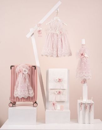 Ολοκληρωμένο πακέτο βάπτισης για κορίτσι σε αποχρώσεις του ροζ