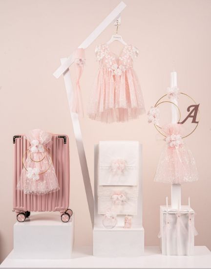 Βαπτιστικό πακέτο για κορίτσι σε ροζ απόχρωση