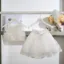 κομψό βαπτιστικό σύνολο σε off white απόχρωση